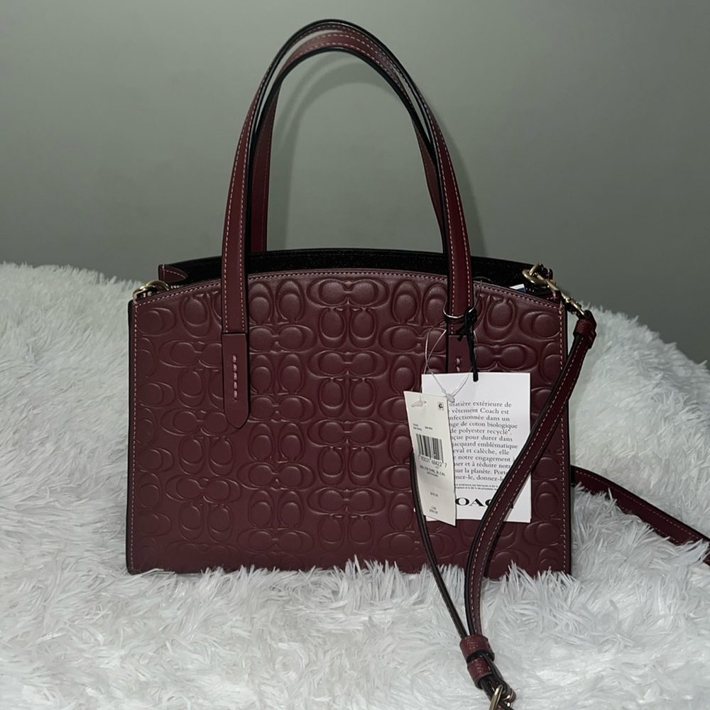 Coach bag 💼 and crossbody color wine - Picture 1 of 4